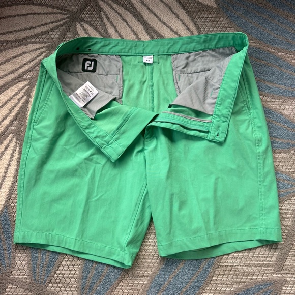 FootJoy Men’s Performance Knit Golf Shorts Size 38 Sea Green Inseam: 9.5" - Picture 4 of 10